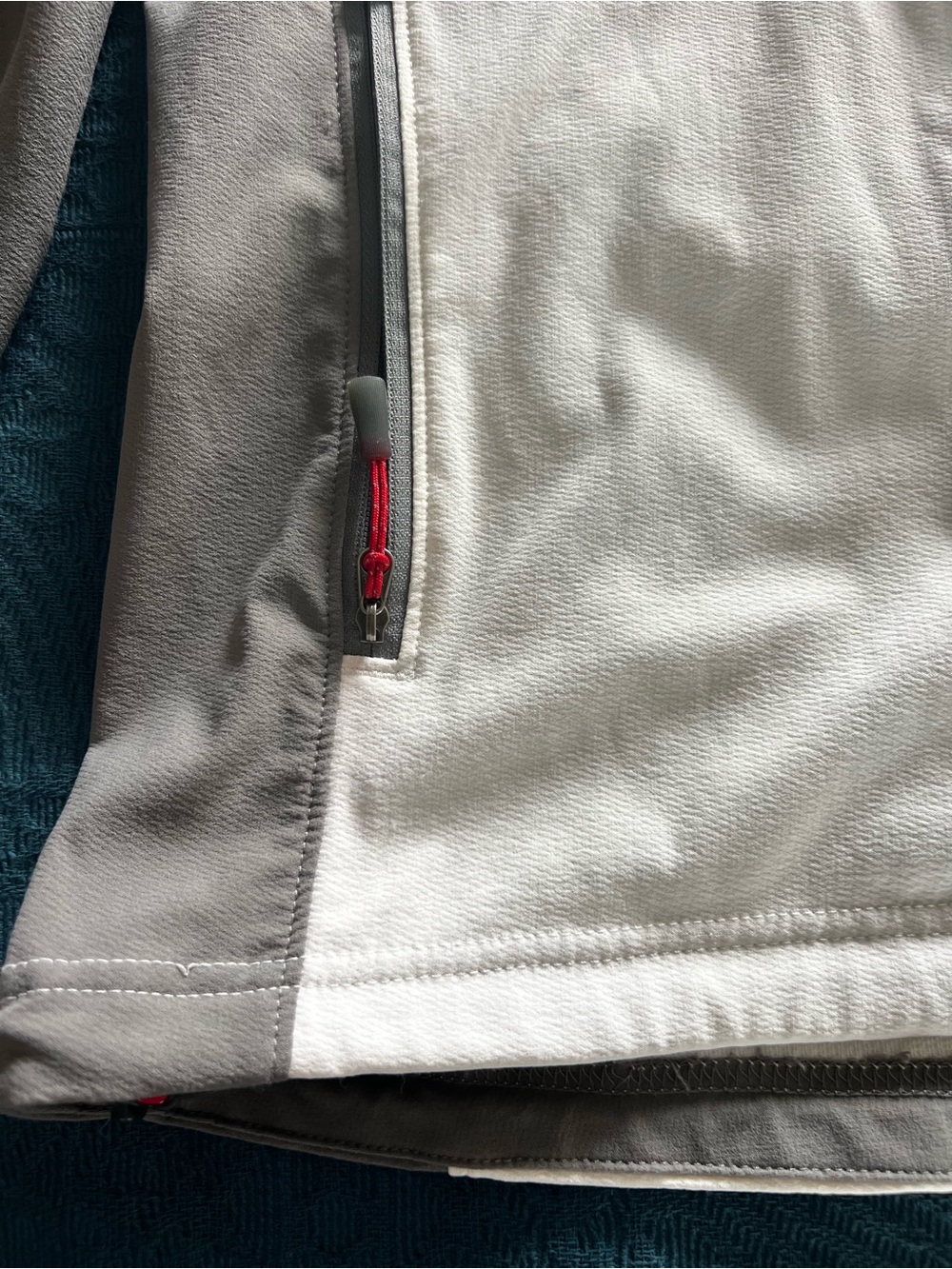 The North Face Summit Series White Gray Zip-Up Activewear Cinch Hem Jacket-L - Picture 9 of 16